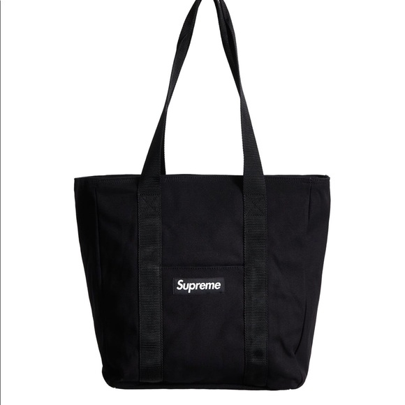 Supreme Handbags - Supreme Canvas Tote Black